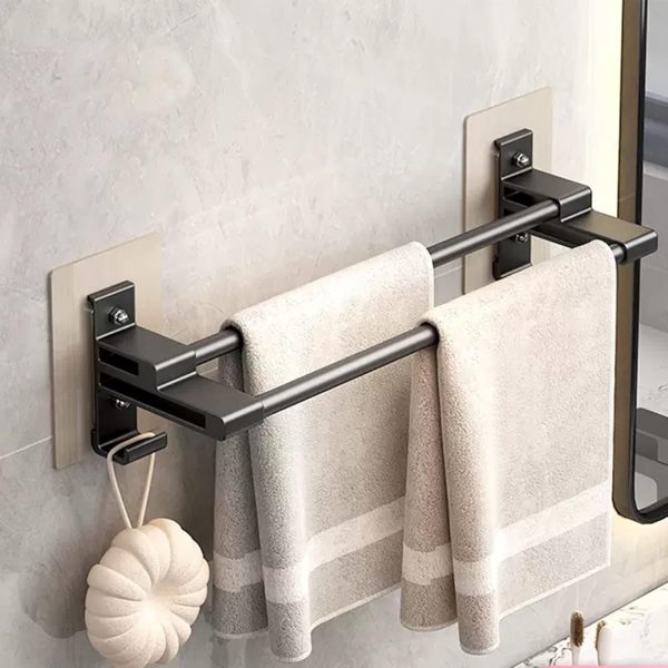 double barre porte serviette