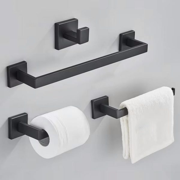 porte serviette noir