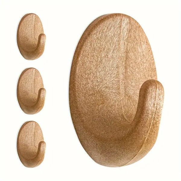 patère sèche serviette ovale bois