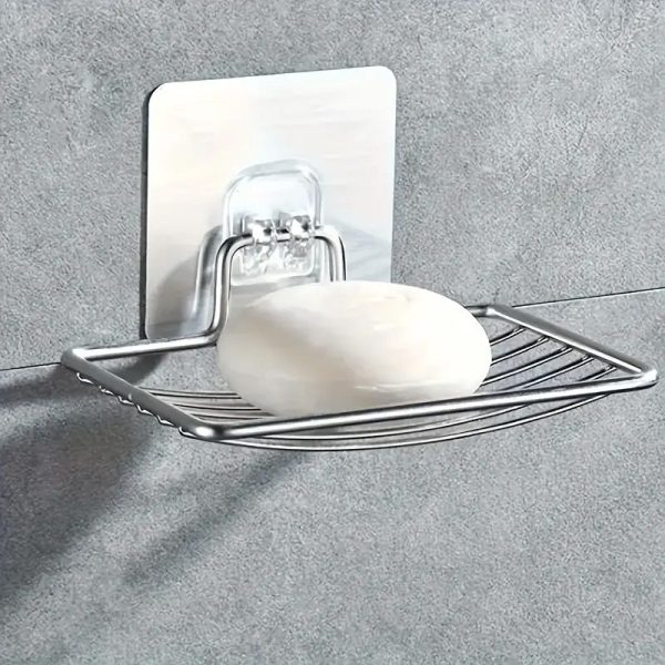 porte savon mural inox