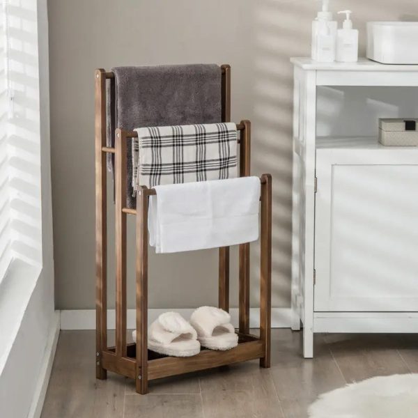 porte serviette bois moderne