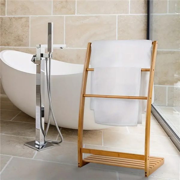 porte serviette en bambou
