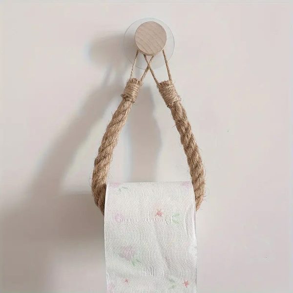 porte serviette WC bois massif