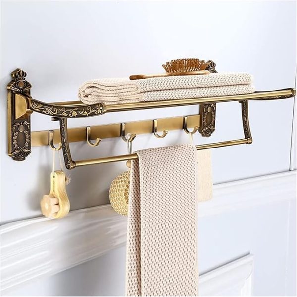porte serviette laiton vintage