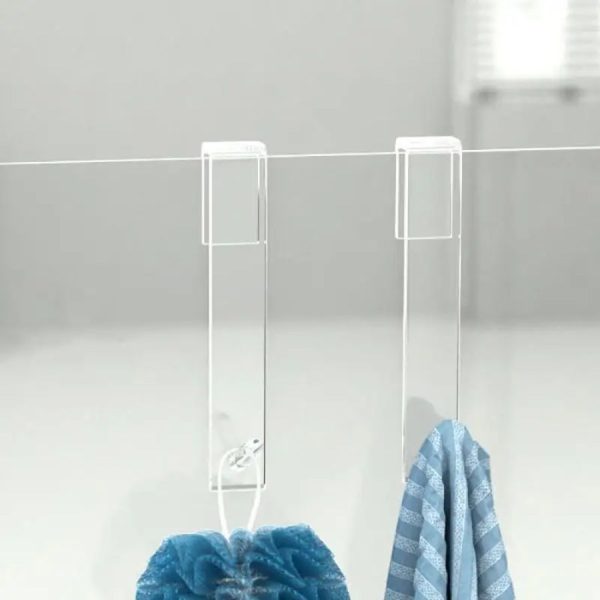 crochets en plastique pour paroi de douche