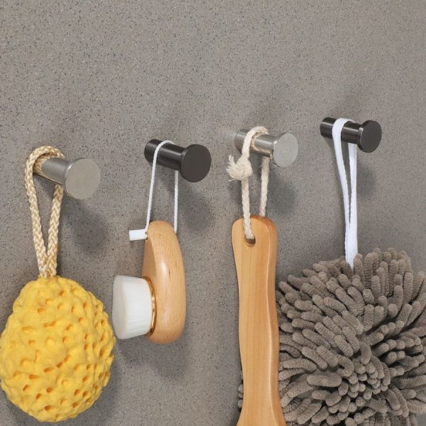 patère de salle de bain grise