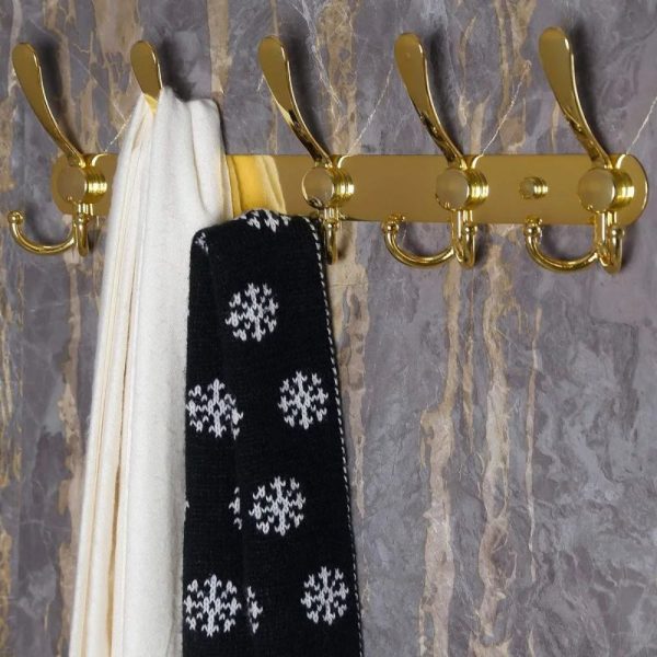 porte manteau doré