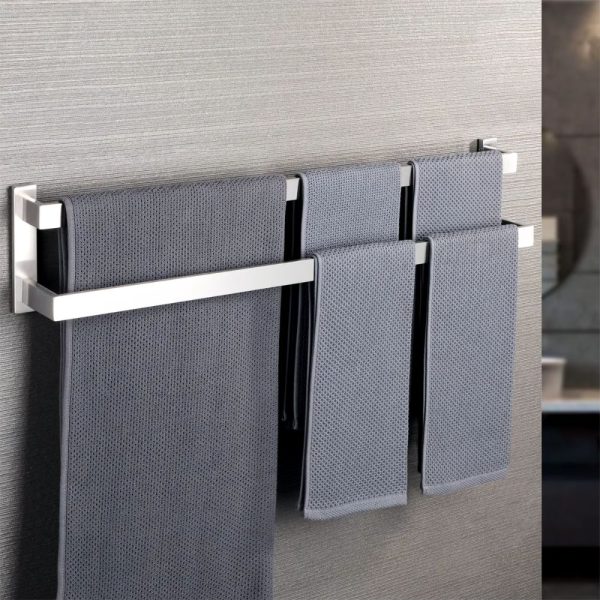 porte serviette mural double